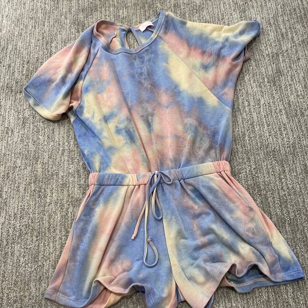 Pink Lily - Tye Dye Romper - Small - Never Worn